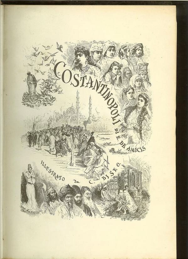 Copertina per il libro di De Amicis, Costantinopoli